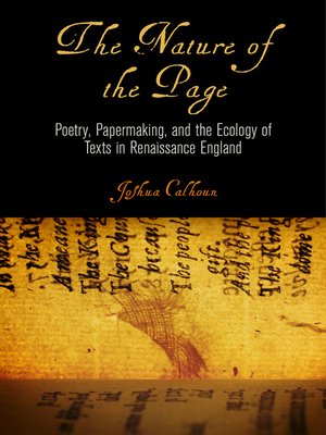cover image of The Nature of the Page